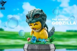 Godzilla Junior Cosplay Pikachu - Pokemon Godzilla Resin Statue - HARD SHELL Studios