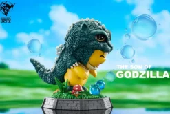 Godzilla Junior Cosplay Pikachu - Pokemon Godzilla Resin Statue - HARD SHELL Studios
