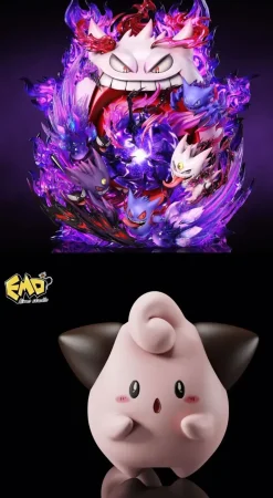 Graduation Statue Series 004 Gengar & Special Bonus Cleffa - Pokemon Resin Statue - EMO.Studio