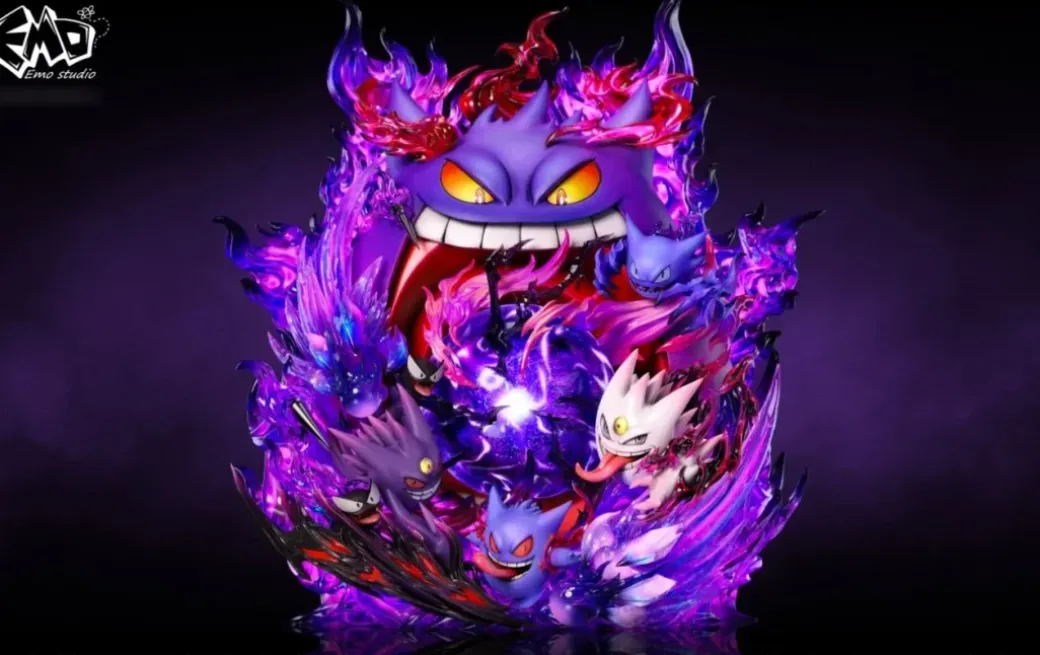 Graduation Statue Series 004 Gengar & Special Bonus Cleffa - Pokemon Resin Statue - EMO.Studio