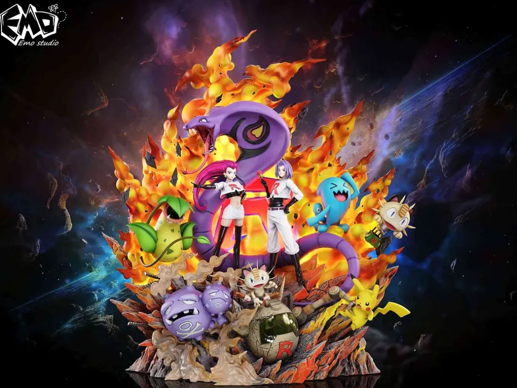 Graduation Statue Series 003 Team Rocket - Pokemon Resin Statue - EMO.Studio