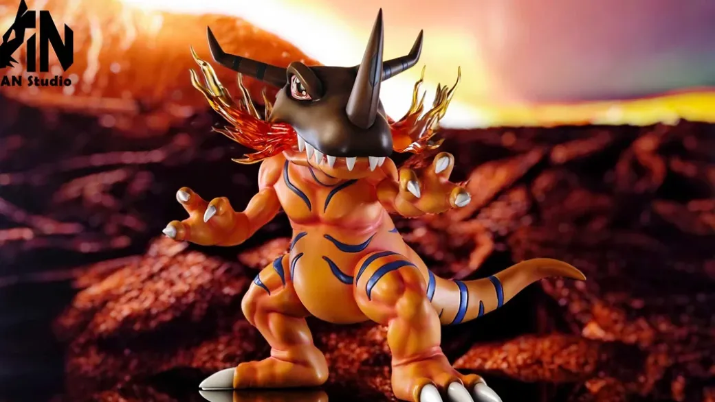 Greymon - Digimon Resin Statue - An-Studios
