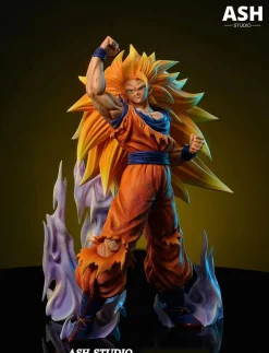 GROS Scale Super Saiyan 3 Son Goku - Dragon Ball Resin Statue - Ash-Studio
