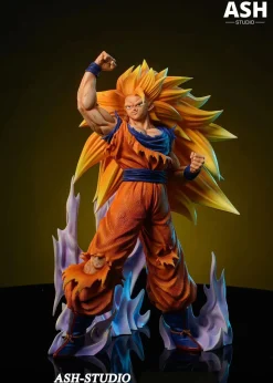 GROS Scale Super Saiyan 3 Son Goku - Dragon Ball Resin Statue - Ash-Studio