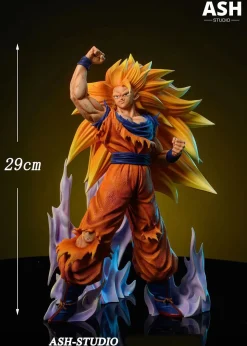 GROS Scale Super Saiyan 3 Son Goku - Dragon Ball Resin Statue - Ash-Studio