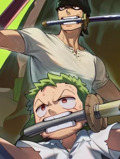 Growth Roronoa Zoro Decorative Painting - ONE PIECE - Xingkong Studio