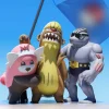 Gumshoos & Bewear & Machoke - Pokemon Resin Statue - NiuZi Studio