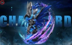 GX Evolution Series Charizard X with LED - Pokemon Resin Statue - Fantasy Studios