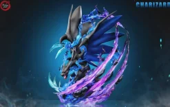 GX Evolution Series Charizard X with LED - Pokemon Resin Statue - Fantasy Studios