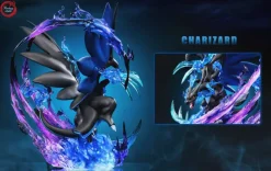 GX Evolution Series Charizard X with LED - Pokemon Resin Statue - Fantasy Studios
