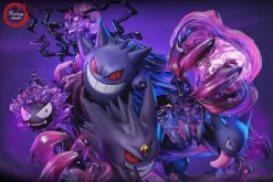 GX Evolution Series Gengar Family with LED - Pokemon Resin Statue - Fantasy Studios