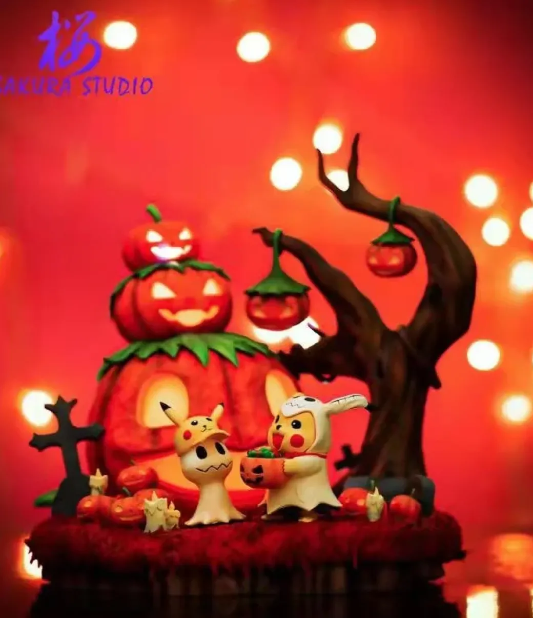 Halloween Mimikyu Cosplay Pikachu with LED - Pokemon Resin Statue - SAKURA Studio