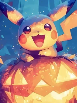 Halloween Pikachu Decorative Painting - Pokemon - Xingkong Studio