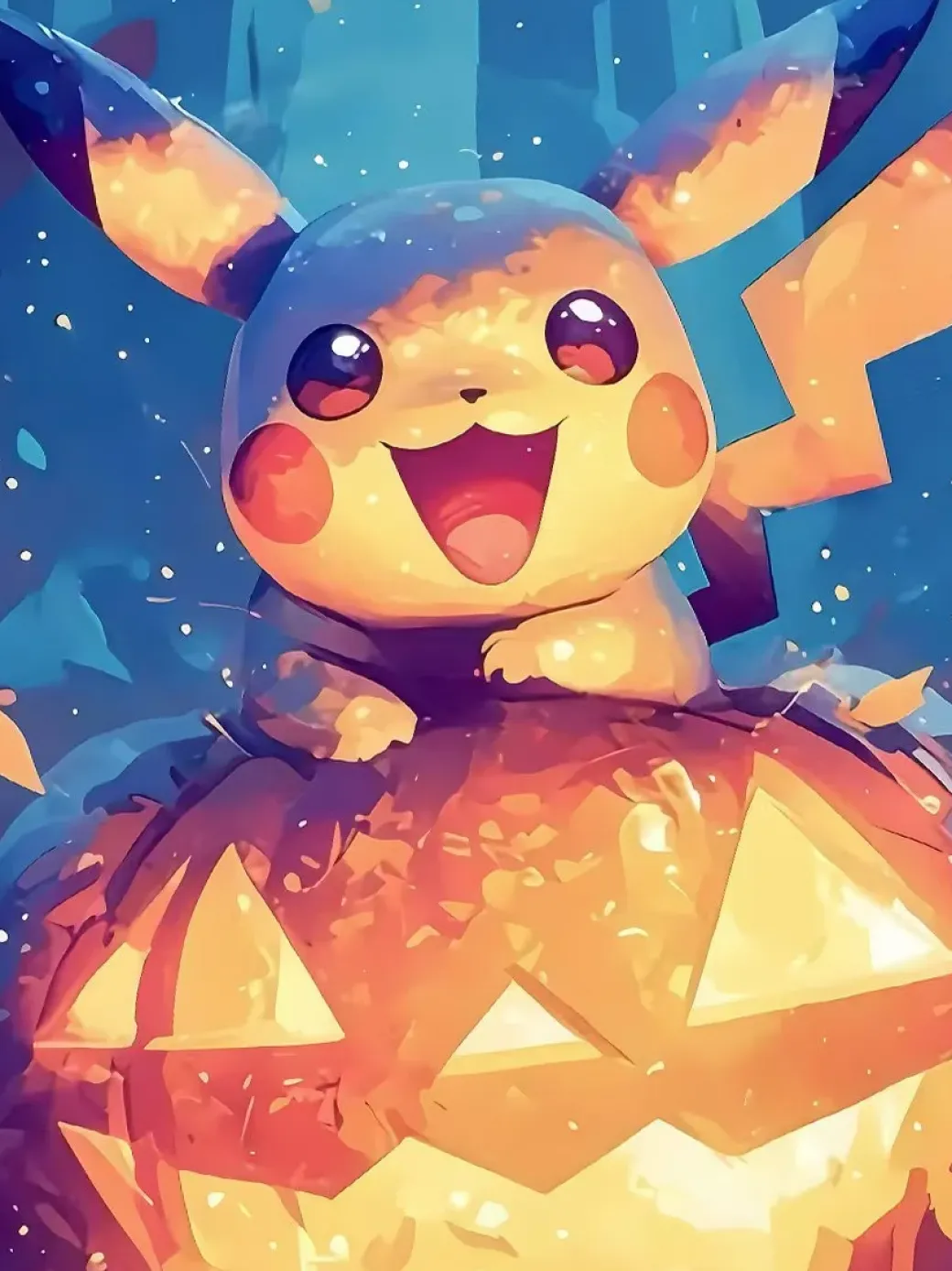 Halloween Pikachu Decorative Painting - Pokemon - Xingkong Studio