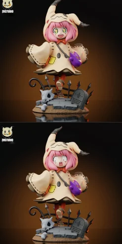 Halloween Special Mimikyu Cosplay Anya Forger - Pokemon SPY X FAMILY Resin Statue - ZhengHuo Studio