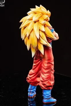 Holding Chest Super Saiyan 3 Son Goku - Dragon Ball Resin Statue - Break Studio