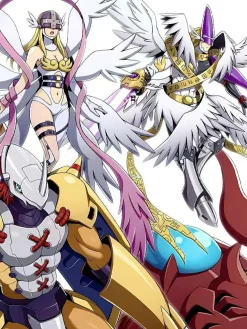 Holy Angemon & Angewomon & WarGreymon & Metal Garurumon Decorative Painting - Digimon - Xingkong Studio