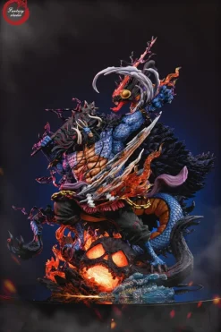 Human-Beast Form Kaido vs Nika Luffy with LED - ONE PIECE Resin Statue - Fantasy Studios