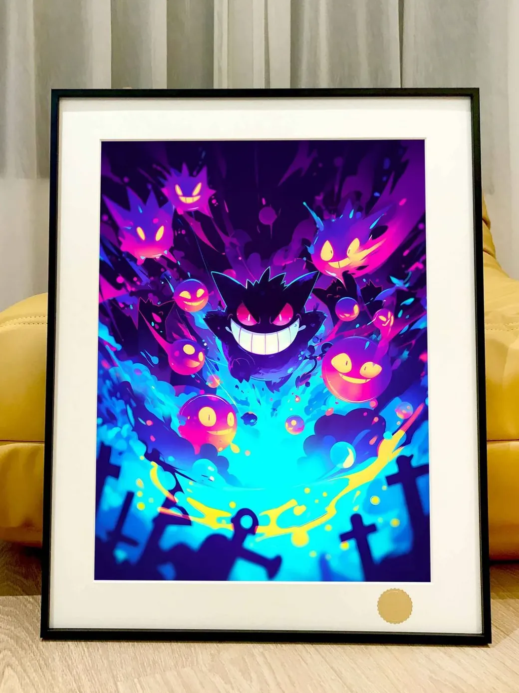 Hyakki Yagyo Halloween Gengar Decorative Painting - Pokemon - Xingkong Studio