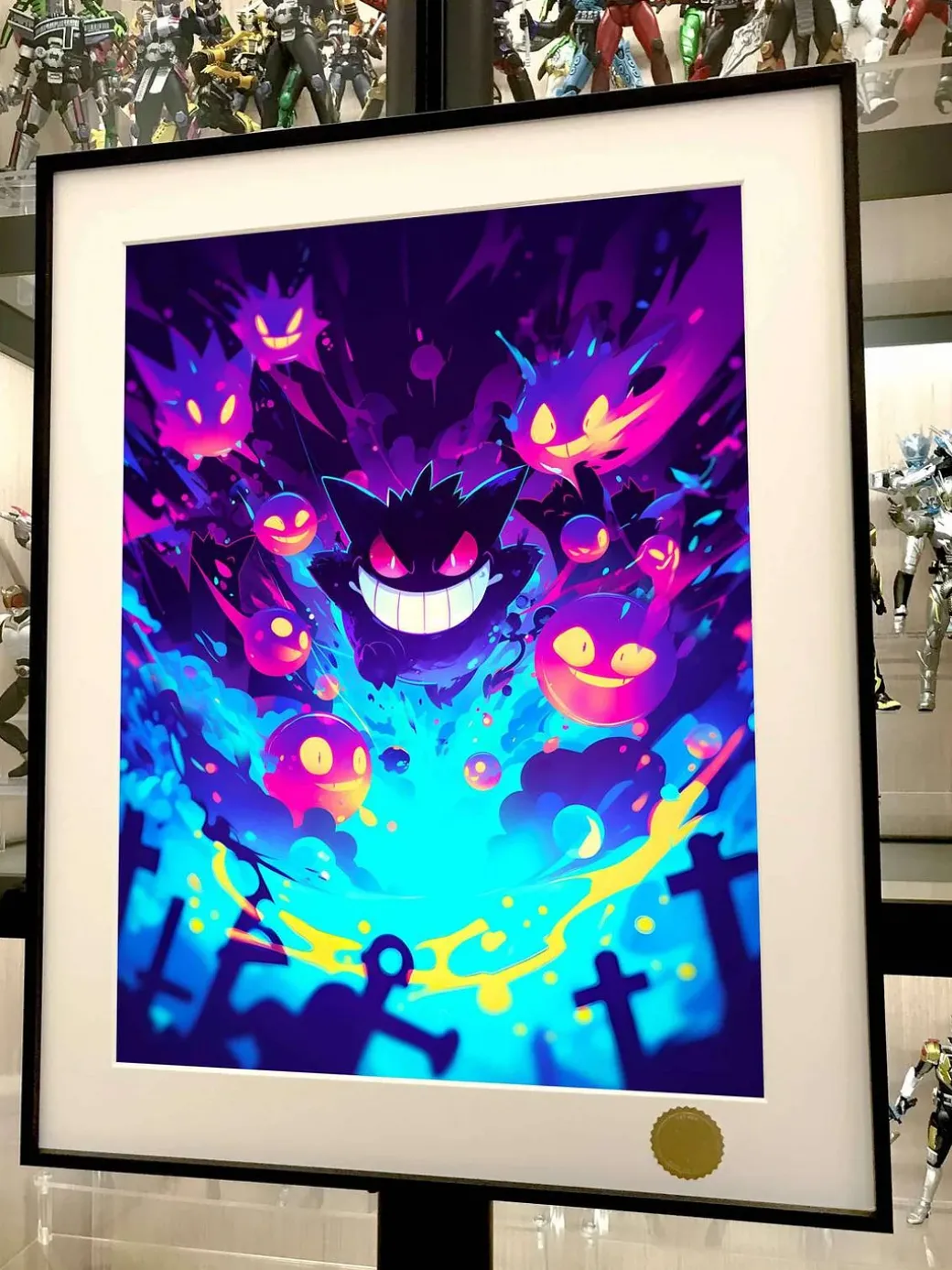 Hyakki Yagyo Halloween Gengar Decorative Painting - Pokemon - Xingkong Studio