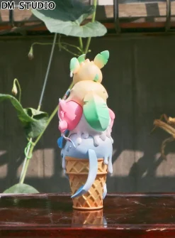 Ice Cream Sylveon & Glaceon & Leafeon - Pokemon Resin Statue - DM Studios