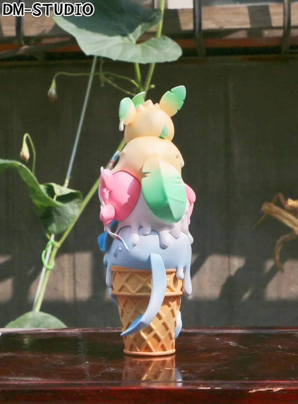 Ice Cream Sylveon & Glaceon & Leafeon - Pokemon Resin Statue - DM Studios