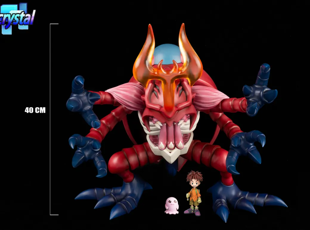 Izzy/ Koshiro Izumi & Atlur Kabuterimon (Red) - Digimon Resin Statue - Crystal Studios