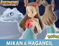 Johto Region Jasmine & Steelix - Pokemon Official Statue - BANDAI SHOKUGAN
