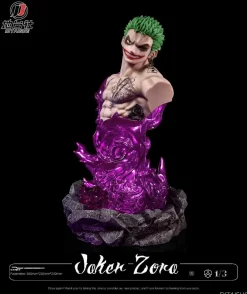 Joker Cosplay Roronoa Zoro Bust Statue with LED - DC ONE PIECE Resin Statue - DiTaiShe Studio