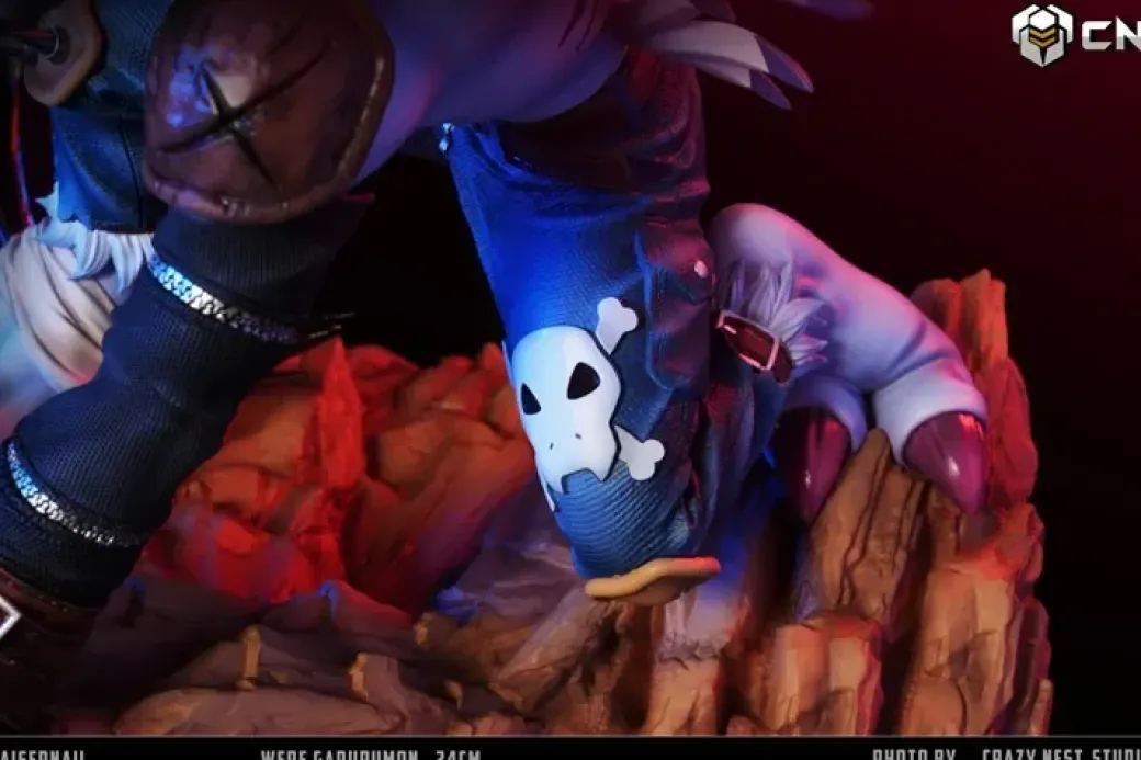 Kaiser Nail WereGarurumon - Digimon Resin Statue - Crazy Nest-Studio