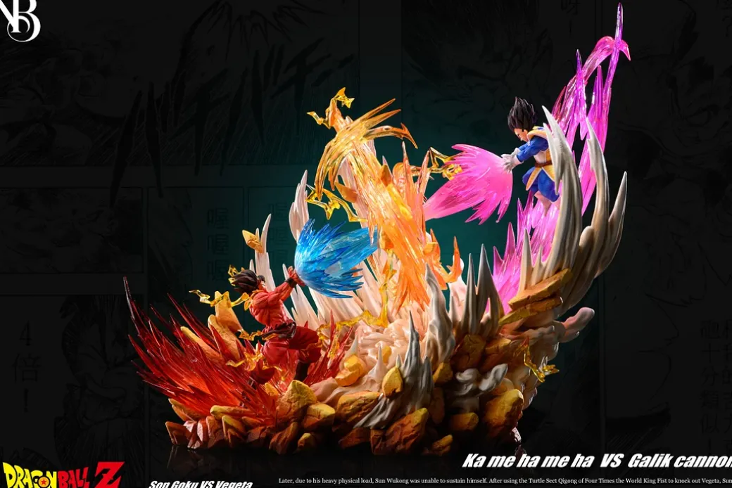 Kamehameha Son Goku VS Galick Cannon Vegeta - Dragon Ball Resin Statue - NB Studio