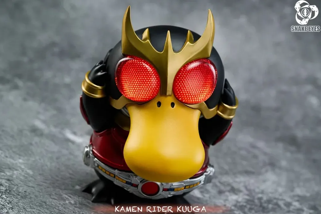 Kamen Rider Kuuga Cosplay Psyduck with LED - Kamen Rider Kuuga Pokemon Resin Statue - Snake Eyes Studio