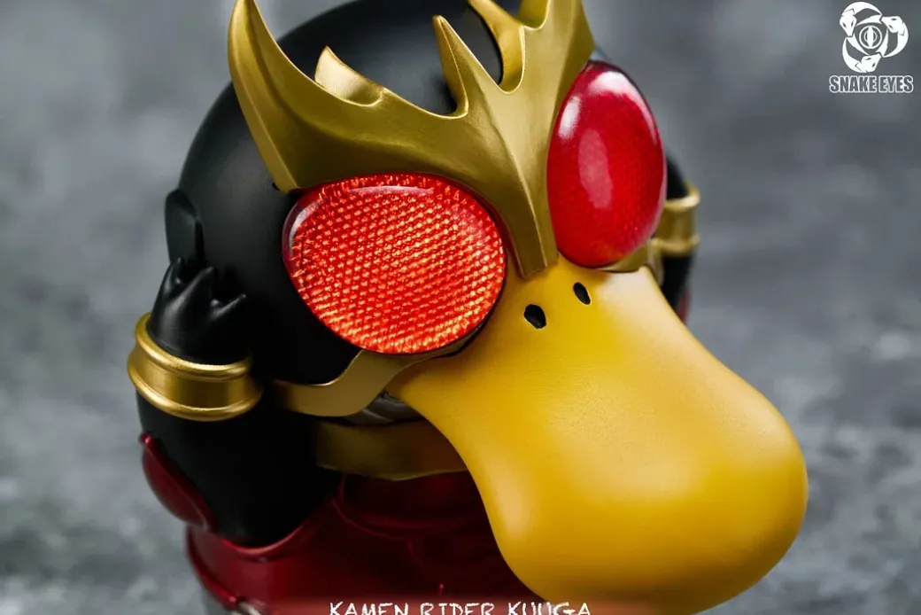 Kamen Rider Kuuga Cosplay Psyduck with LED - Kamen Rider Kuuga Pokemon Resin Statue - Snake Eyes Studio