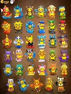 Kangaskhan Cosplay Pikachu - Pokemon Resin Statue - CHEESE Studio