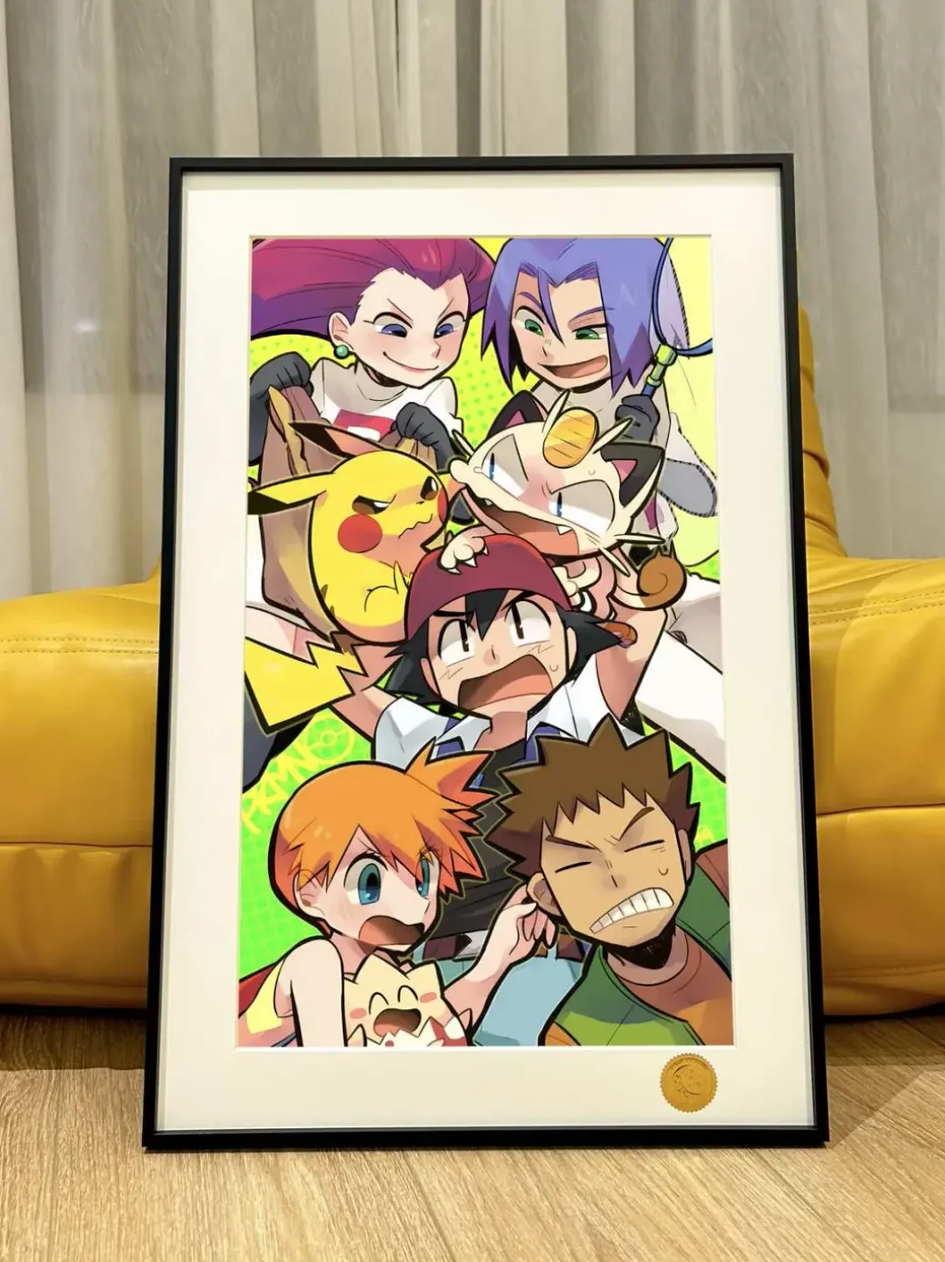 Kanto Main Characters Group Decorative Painting - Pokemon - Xingkong Studio