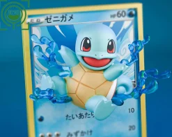 Kanto Starter Pokemon Coming Out From Pokemon Card - Pokemon Resin Statue - GEISHA Studio