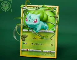 Kanto Starter Pokemon Coming Out From Pokemon Card - Pokemon Resin Statue - GEISHA Studio