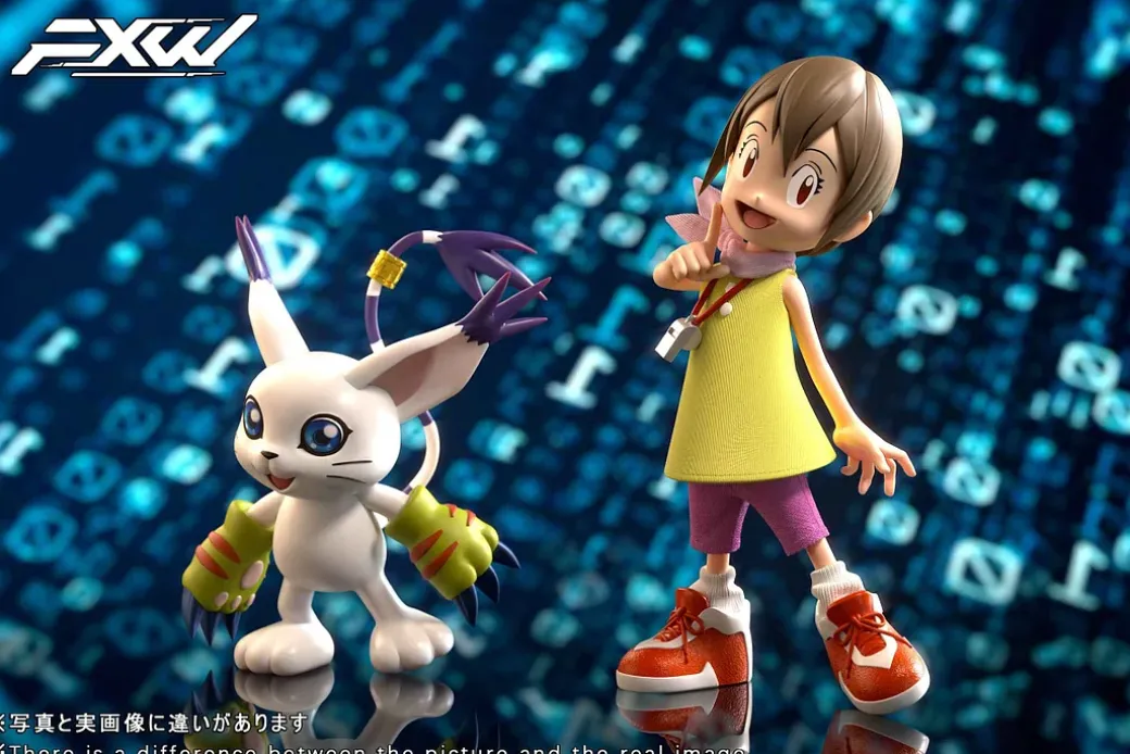 Kari Kamiya & Tailmon - Digimon Resin Statue - FXW Studio