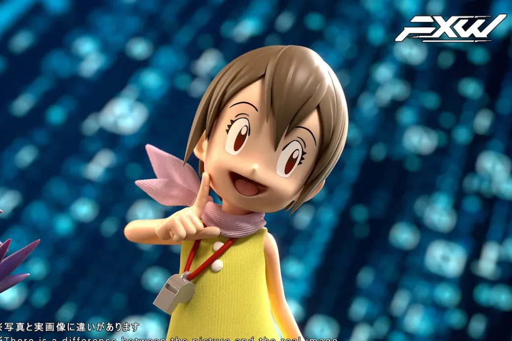 Kari Kamiya & Tailmon - Digimon Resin Statue - FXW Studio