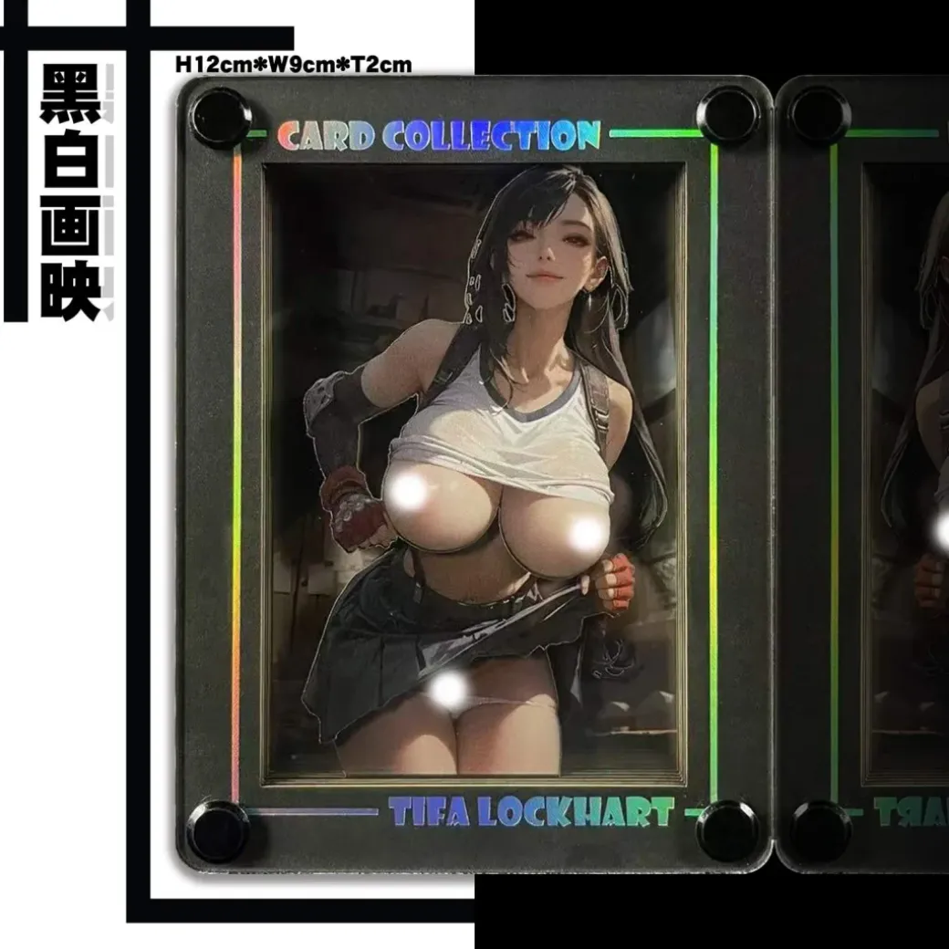KKCCUS-004 & 005 & 006 Tifa Lockhart 3D Card Stand Display - (FF7) Final Fantasy VII - B&W Studio