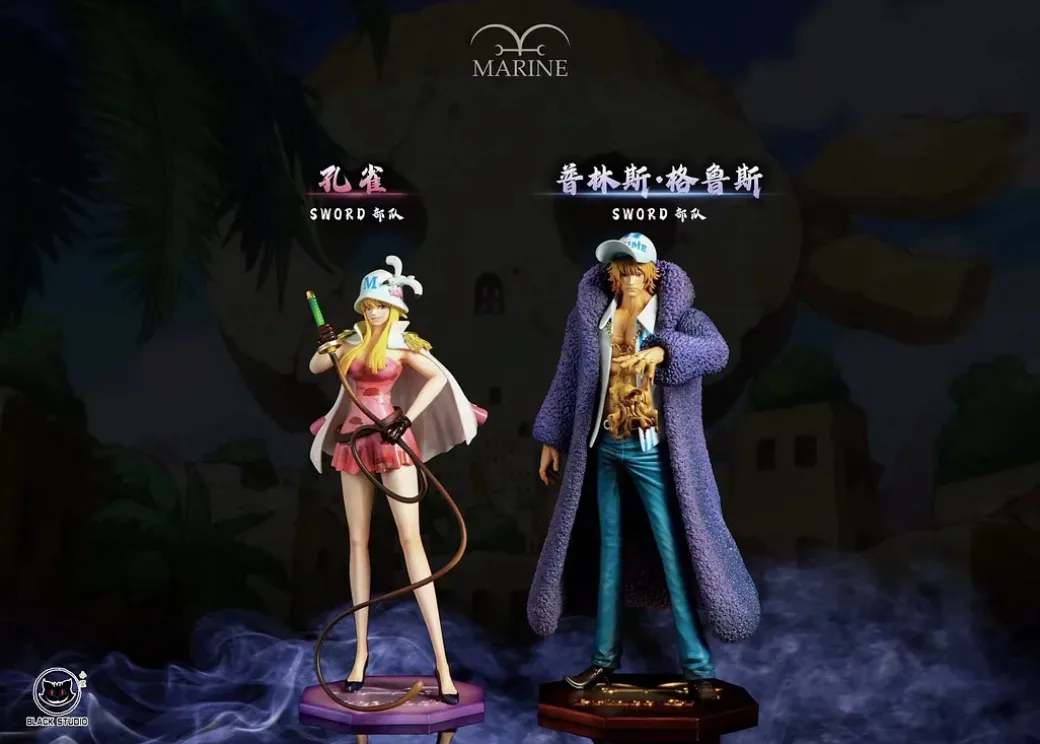 Kujaku & Prince Grus - ONE PIECE Resin Statue - Black Studio