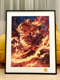 Kyojuro Rengoku Decorative Painting - Demon Slayer: Kimetsu No Yaiba - Xingkong Studio
