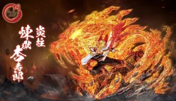 Kyojuro Rengoku with LED - Demon Slayer: Kimetsu no Yaiba Resin Statue - Fantasy Studios