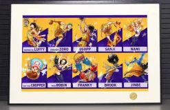 Lakers Uniform Ver. Straw Hat Crew Decorative Painting - ONE PIECE - H-TWO Studio