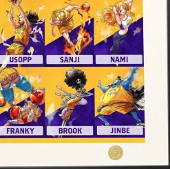 Lakers Uniform Ver. Straw Hat Crew Decorative Painting - ONE PIECE - H-TWO Studio