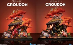 Land Series Groudon Family - Pokemon Resin Statue - PCHouse Studios