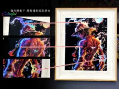 Laser Reflective Paint of Portgas D. Ace Decorative Painting - ONE PIECE - momo Studio