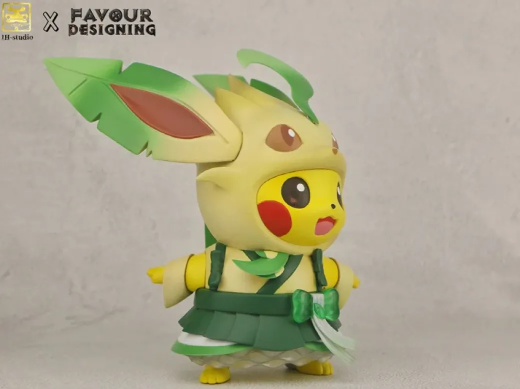 Leafeon Cosplay Pikachu - Pokemon Resin Statue - IH-Studio