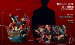 Legend 99 Series Straw Hat Monkey D. Luffy & Red Hair Shanks - ONE PIECE Resin Statue - Unicorn Studios