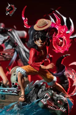Legend 99 Series Straw Hat Monkey D. Luffy & Red Hair Shanks - ONE PIECE Resin Statue - Unicorn Studios